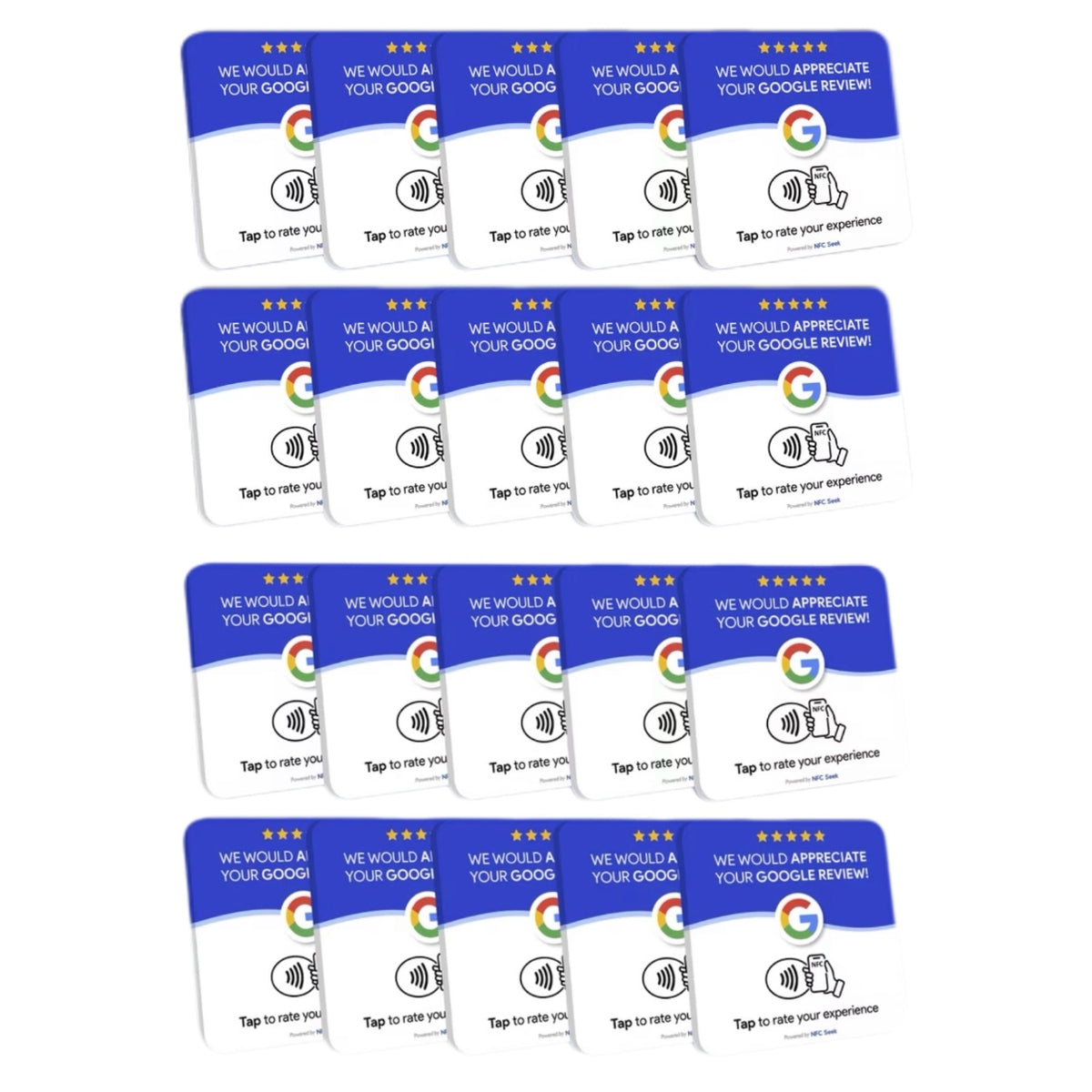 NFC GOOGLE REVIEWS 20PCS