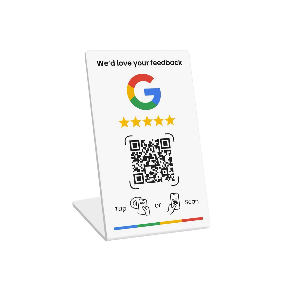 NFC GOOGLE REVIEWS 10PCS WITH STAND